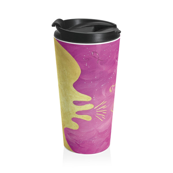 Stainless Steel Travel Mug "I’m A Fighter"
