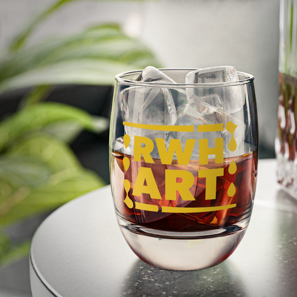 Whiskey Glass RWH Logo (Black)