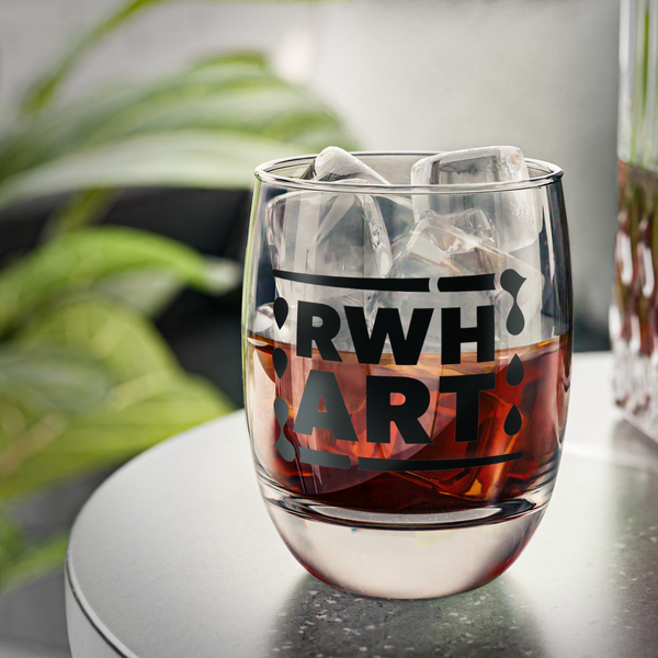 Whiskey Glass RWH Logo (Black)