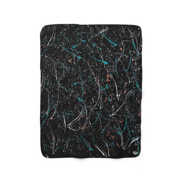 Imprint Sherpa Fleece Blanket