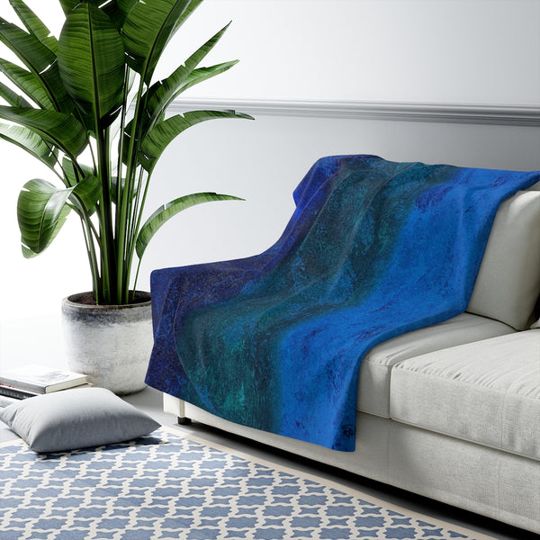 The Blues Sherpa Fleece Blanket