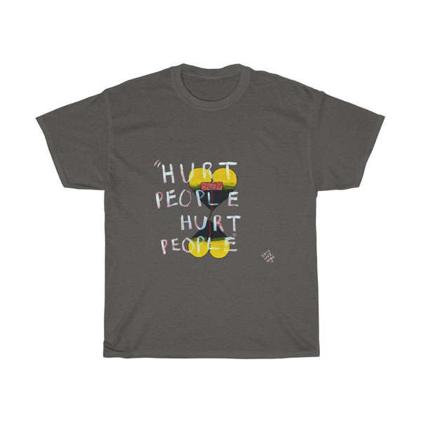 Heavy Cotton T- Shirt (Unisex) "Hurt People"