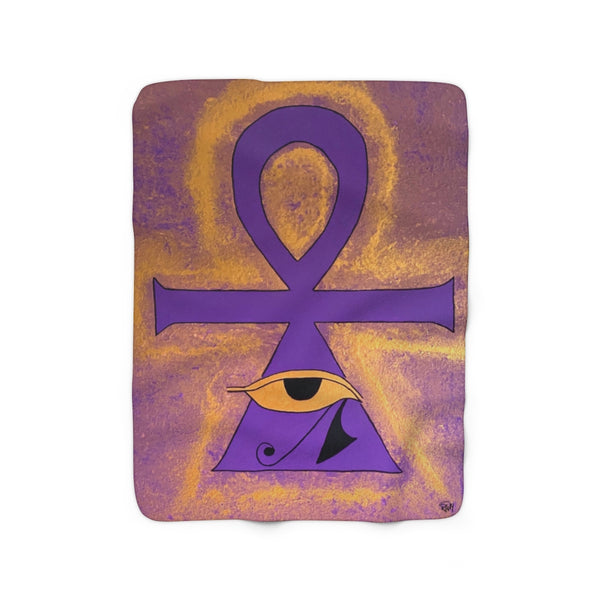 Ankh  Sherpa Fleece Blanket