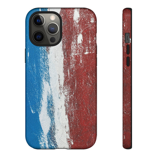 Cell Phone Case  "Blue White Red"