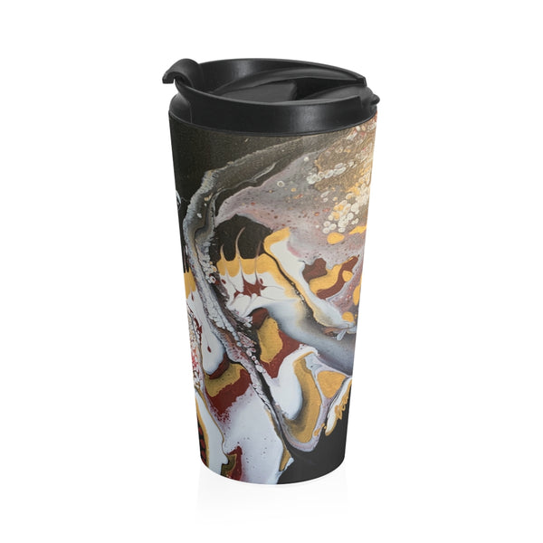 Stainless Steel Travel Mug "Swiped"