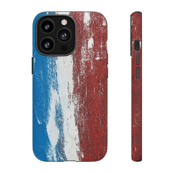Cell Phone Case  "Blue White Red"