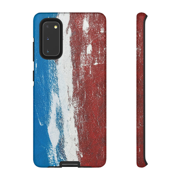 Cell Phone Case  "Blue White Red"