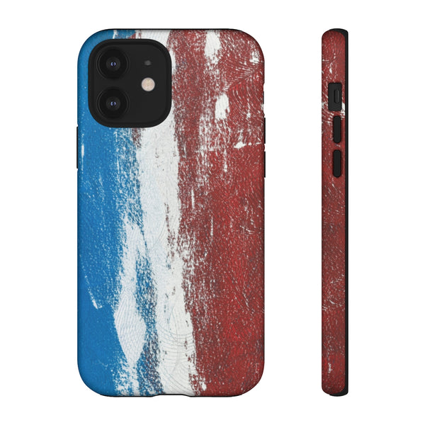 Cell Phone Case  "Blue White Red"
