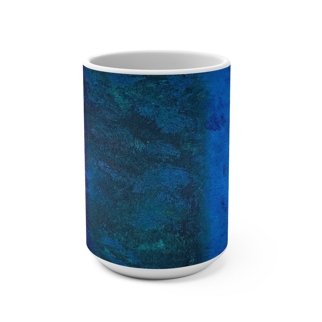 BLUE CRYSTAL RESIN Coffee Mug by LALUVARTByLorrie