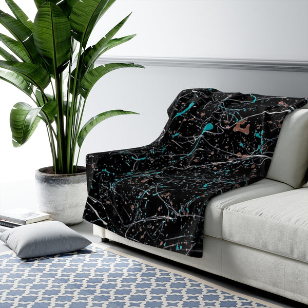 Imprint Sherpa Fleece Blanket