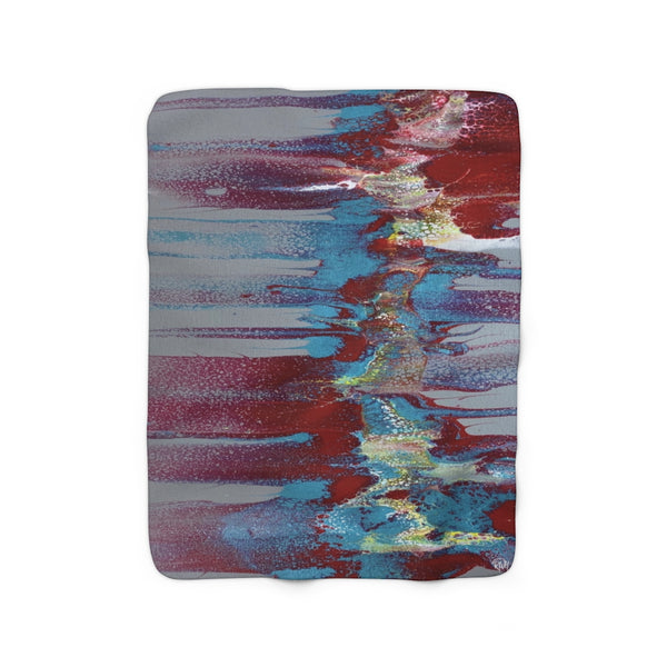 Running Swipe  Sherpa Fleece Blanket
