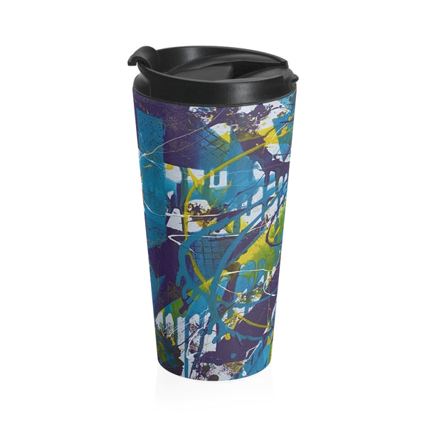 Stainless Steel Travel Mug "Running Crazy"