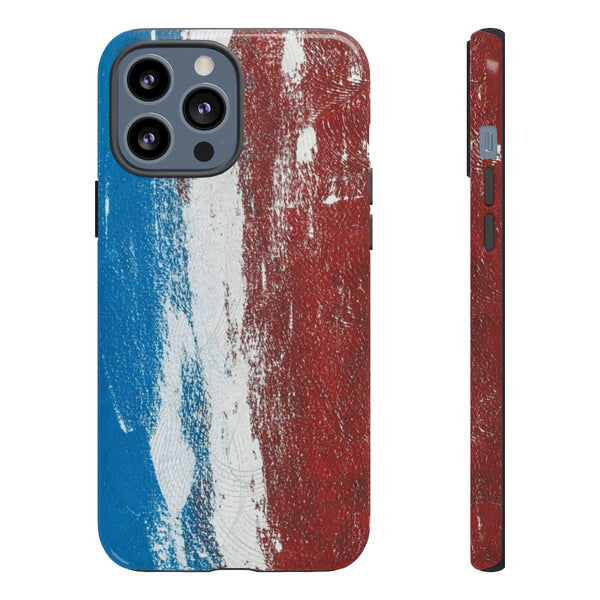 Cell Phone Case  "Blue White Red"
