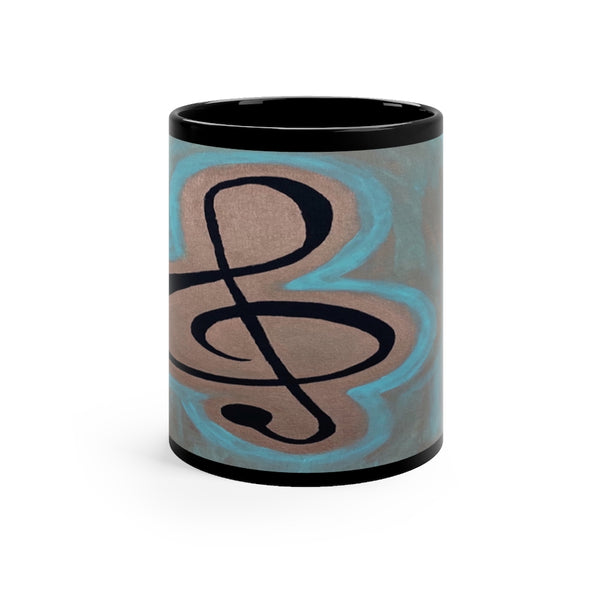 Ceramic Coffee Mug "Sweet Love Treble Clef"