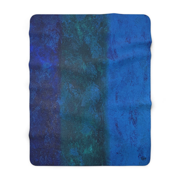 The Blues Sherpa Fleece Blanket