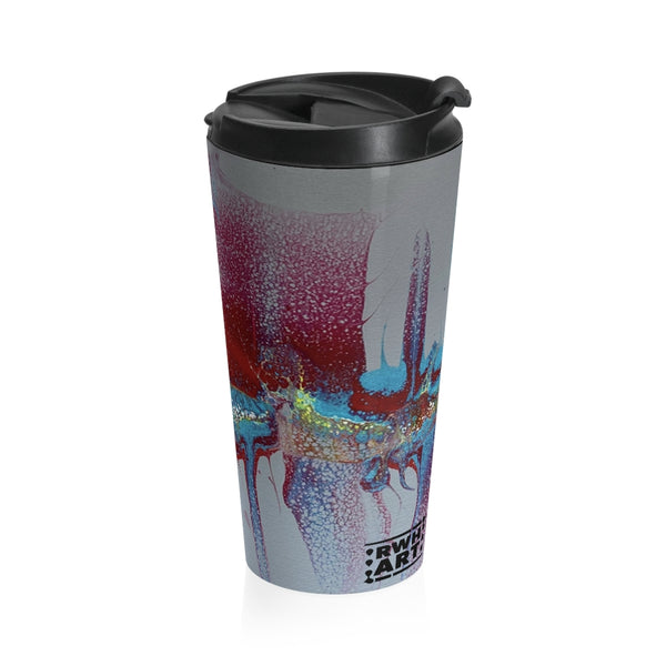Stainless Steel Travel Mug "Running Swipe"