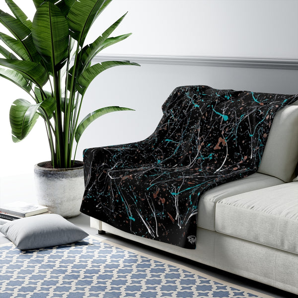 Imprint Sherpa Fleece Blanket