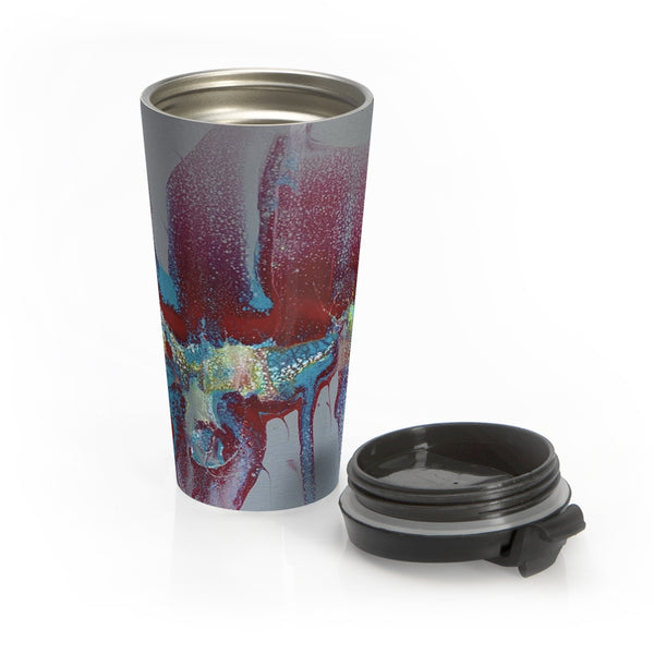 Stainless Steel Travel Mug "Running Swipe"