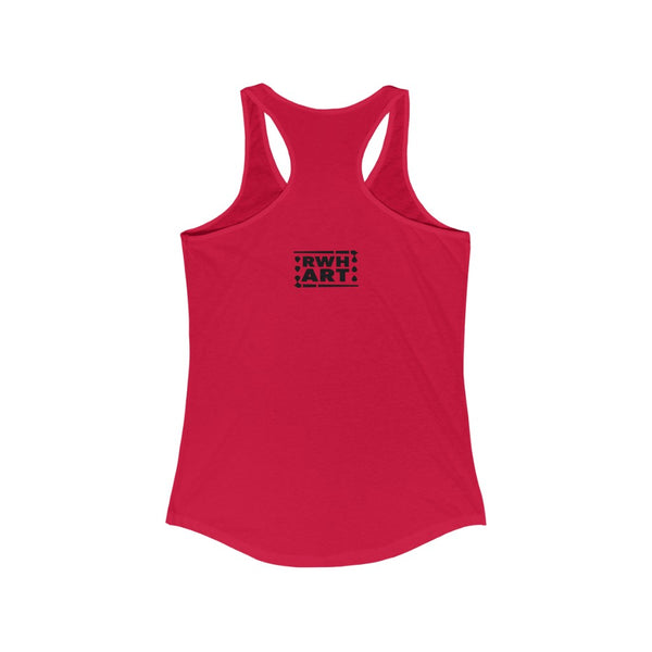 Women's Racerback Tank "Love Conquers All"