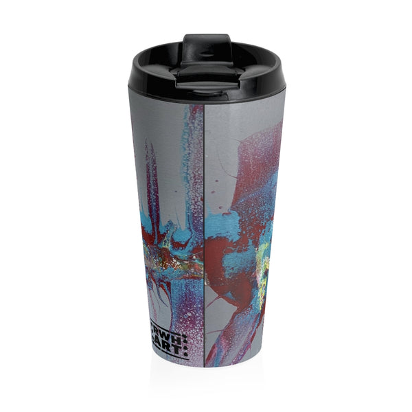 Stainless Steel Travel Mug "Running Swipe"