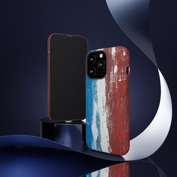 Cell Phone Case  "Blue White Red"