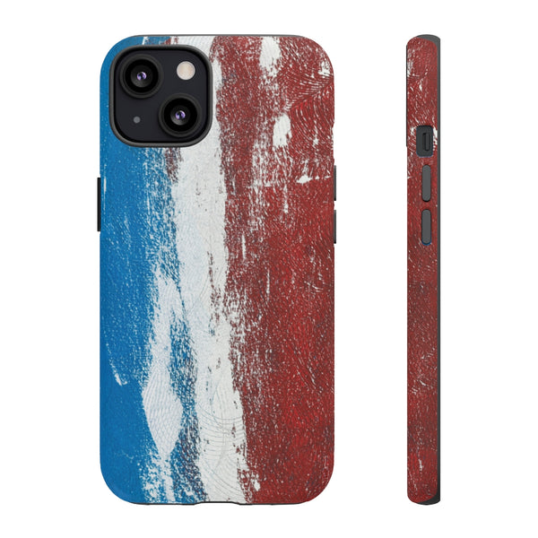 Cell Phone Case  "Blue White Red"