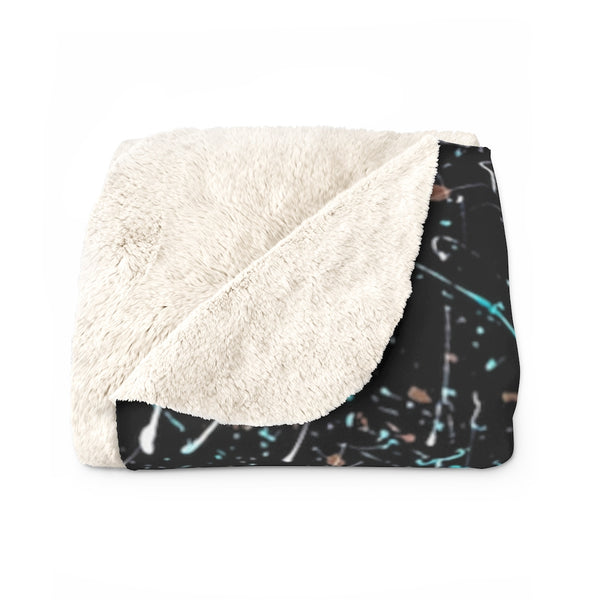 Imprint Sherpa Fleece Blanket
