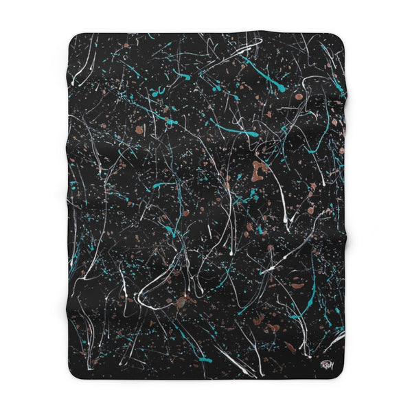 Imprint Sherpa Fleece Blanket