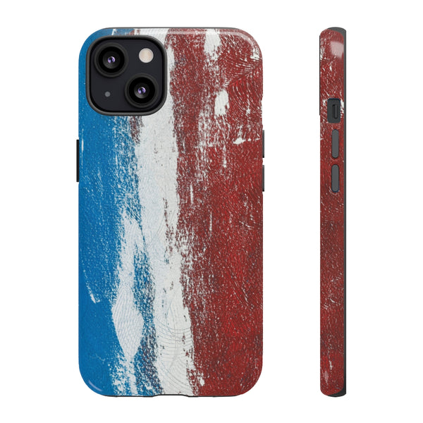 Cell Phone Case  "Blue White Red"