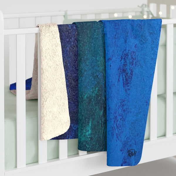 The Blues Sherpa Fleece Blanket