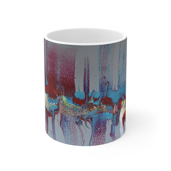 Ceramic Coffee Mug "Running Swipe"