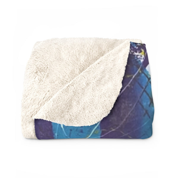 Running Crazy  Sherpa Fleece Blanket