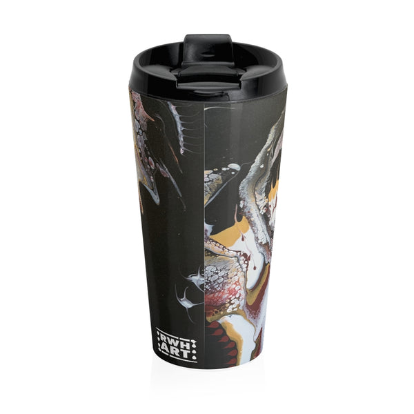 Stainless Steel Travel Mug "Swiped"