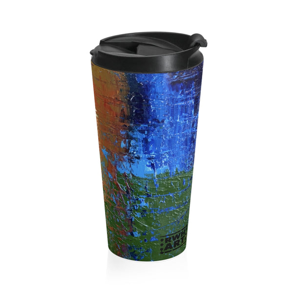 Stainless Steel Travel Mug "Abstract Sunset"