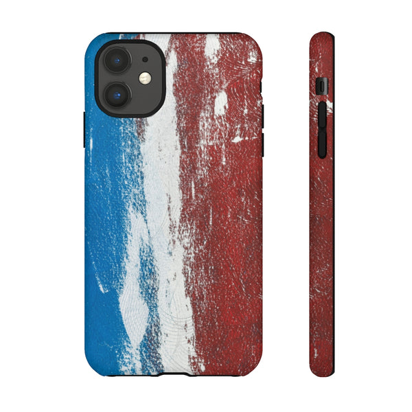 Cell Phone Case  "Blue White Red"