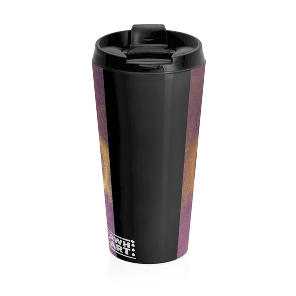 Stainless Steel Travel Mug "Golden Ankh"