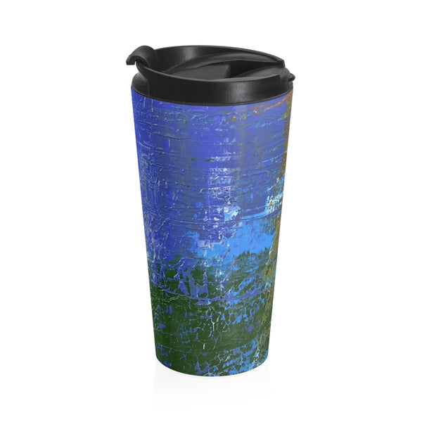 Stainless Steel Travel Mug "Abstract Sunset"