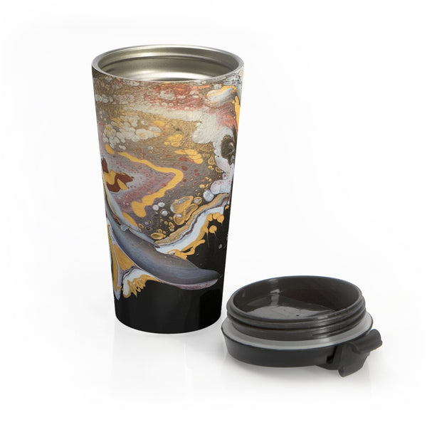Stainless Steel Travel Mug "Swiped"