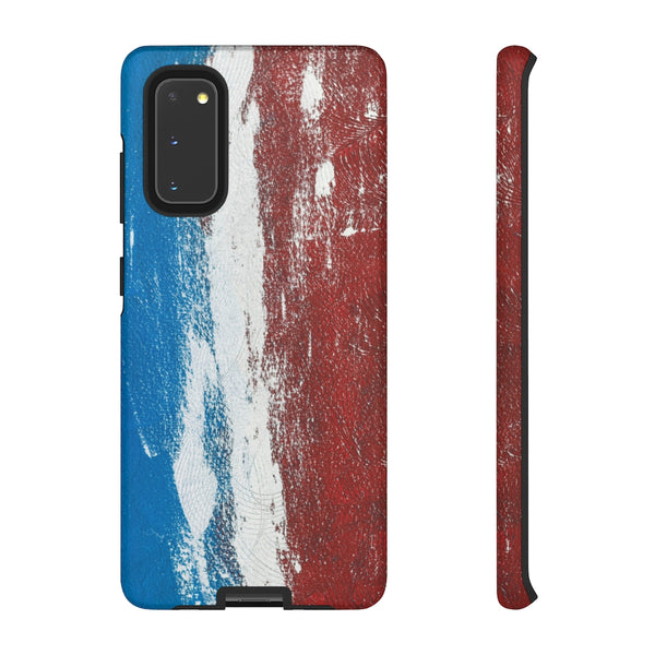 Cell Phone Case  "Blue White Red"