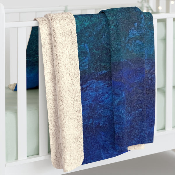 The Blues Sherpa Fleece Blanket
