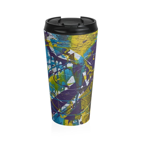 Stainless Steel Travel Mug "Running Crazy"