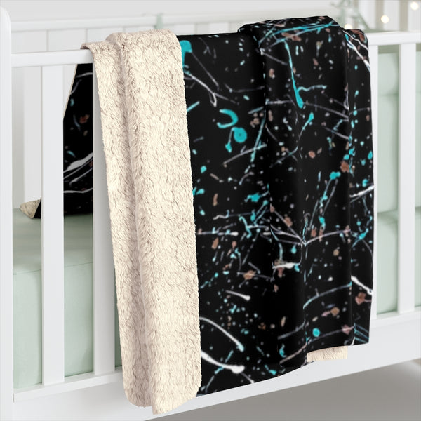 Imprint Sherpa Fleece Blanket