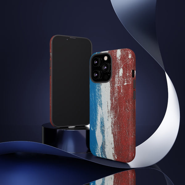 Cell Phone Case  "Blue White Red"