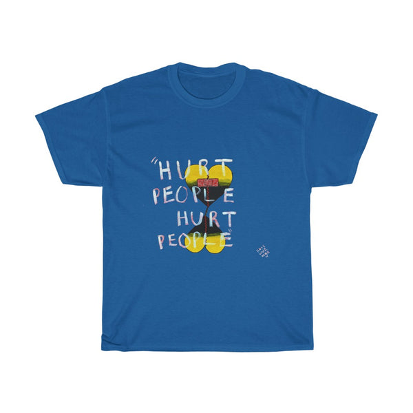 Heavy Cotton T- Shirt (Unisex) "Hurt People"