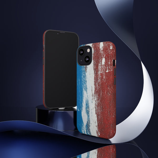 Cell Phone Case  "Blue White Red"