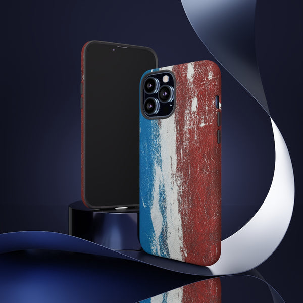 Cell Phone Case  "Blue White Red"