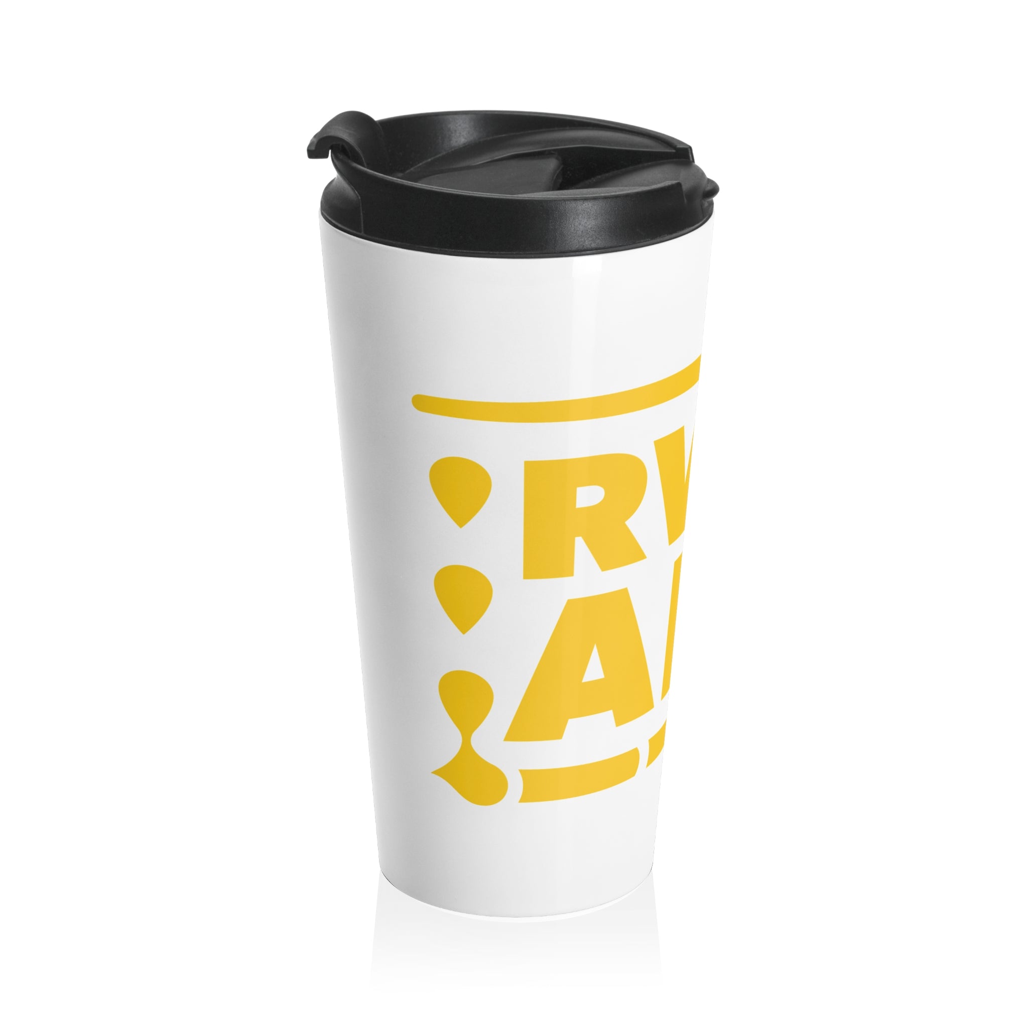 Travel Mug — Gold RWH Art Logo Stainless Steel Tumbler – Roxy Wuz