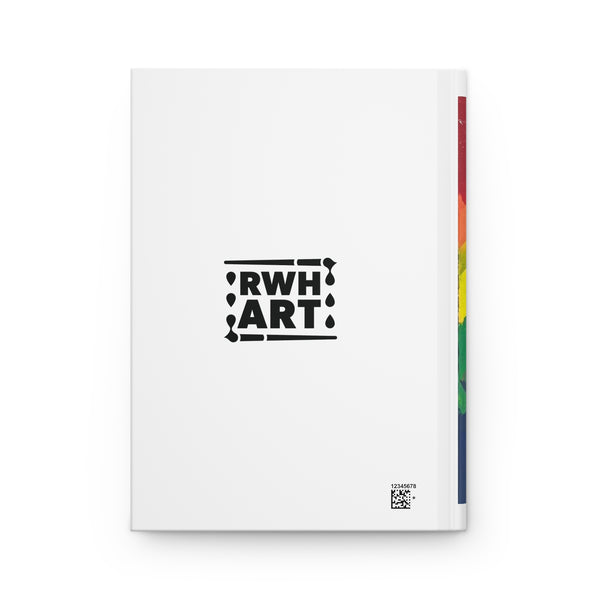 Hardcover Journal — 'Have A Glass' Lined Notebook with Pride Design