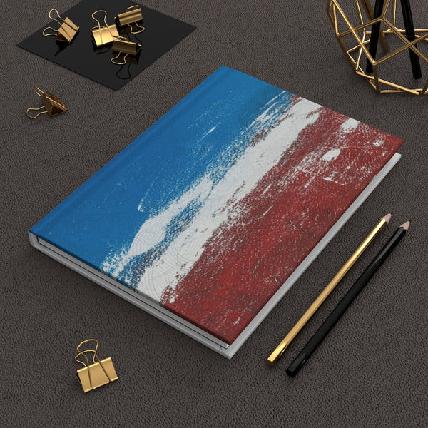 Writing Journal "Blue Red White"