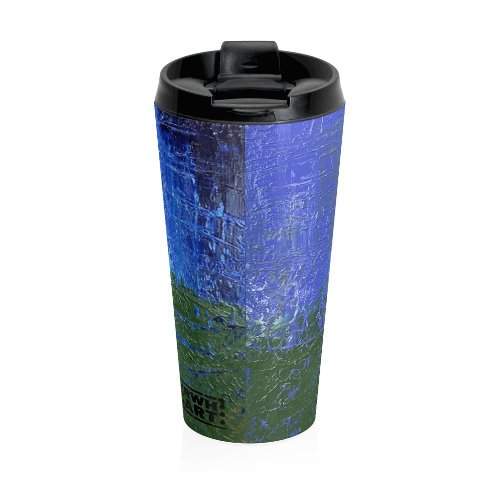 Stainless Steel Travel Mug "Abstract Sunset"